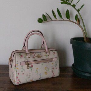 Coach Rowan Satchel With Spaced Wildflower RARE